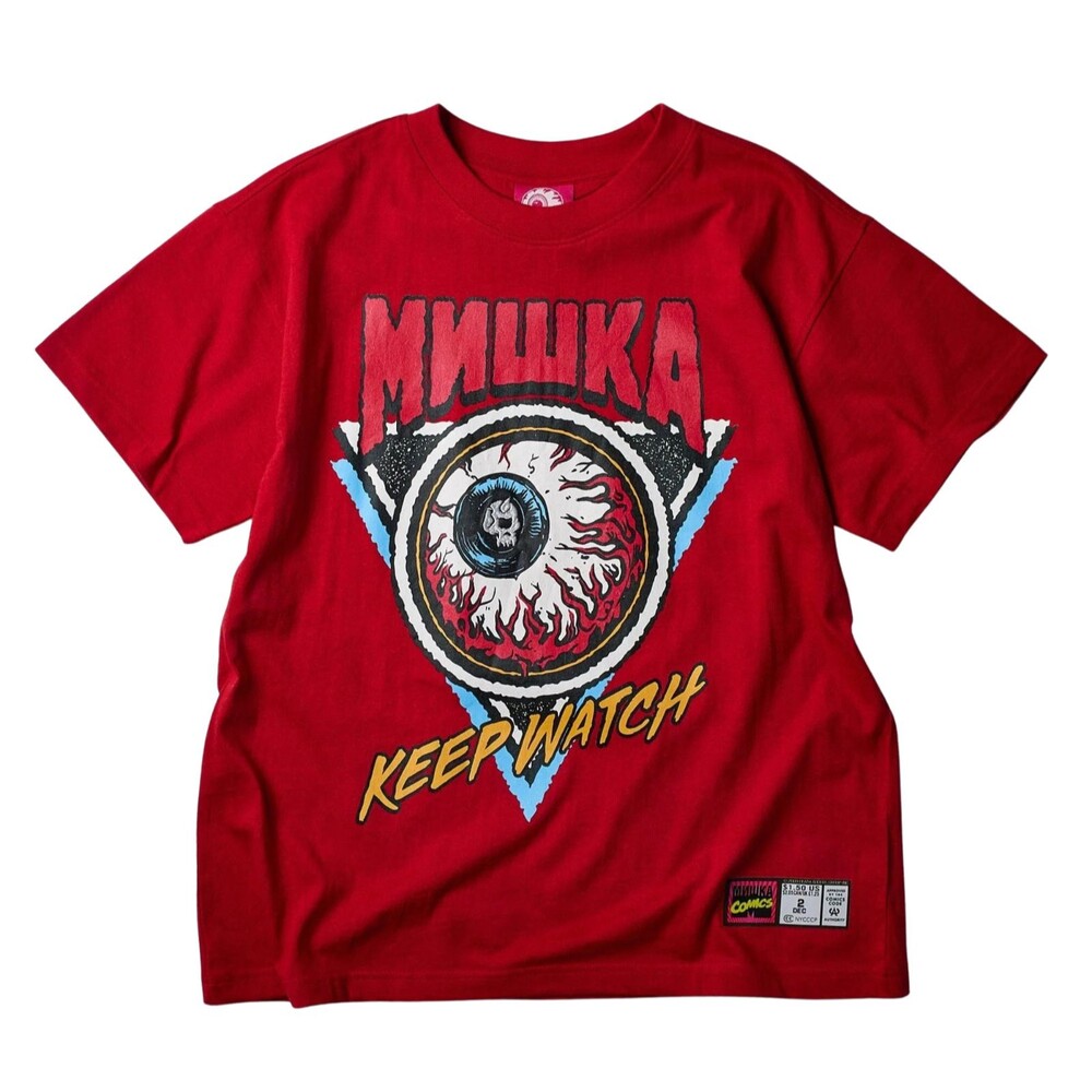 Mishka Keep Watch Graphic T-Shirt Men’s Large Red Tee